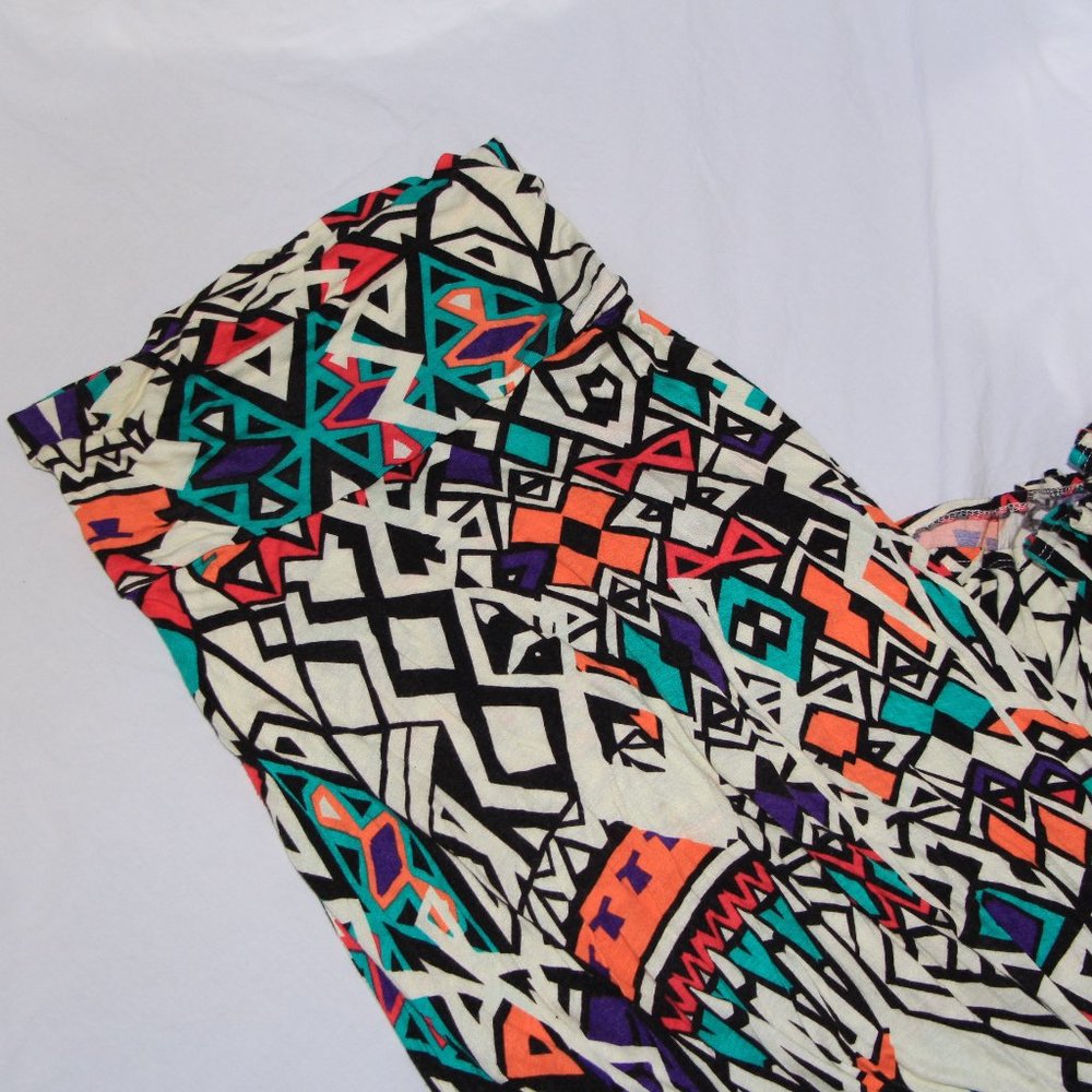 Final Touch Color-Block Aztec Maxi Skirt - image 2